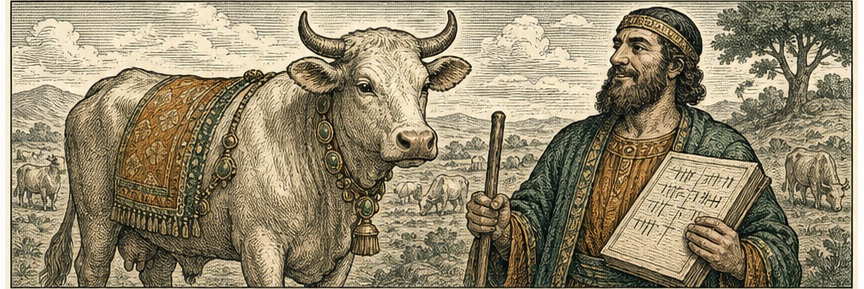 Editorial illustration: The cow standard